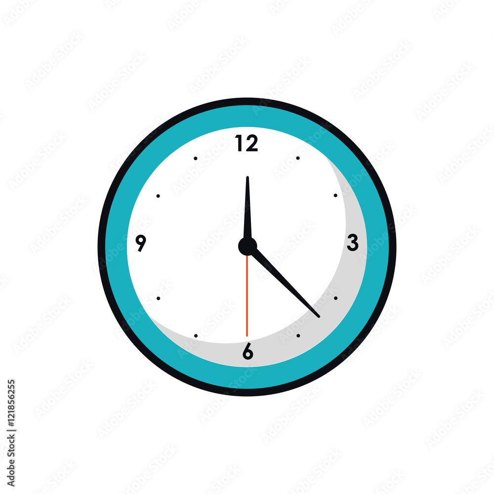 Traditional clock icon. Time tool and instrument theme. Isolated design. Vector illustration Traditional clock icon. Time tool and instrument theme. Isolated design. Vector illustration