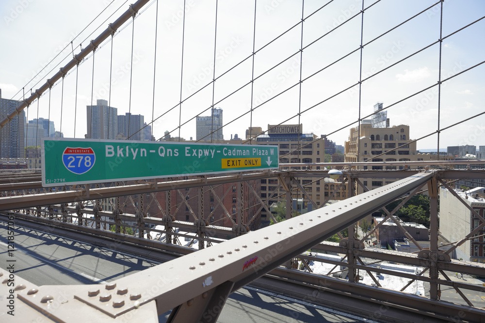 Obraz premium Brooklyn Bridge w Nowym Jorku