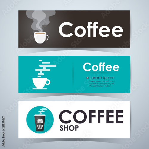 Coffee banners. Template La...