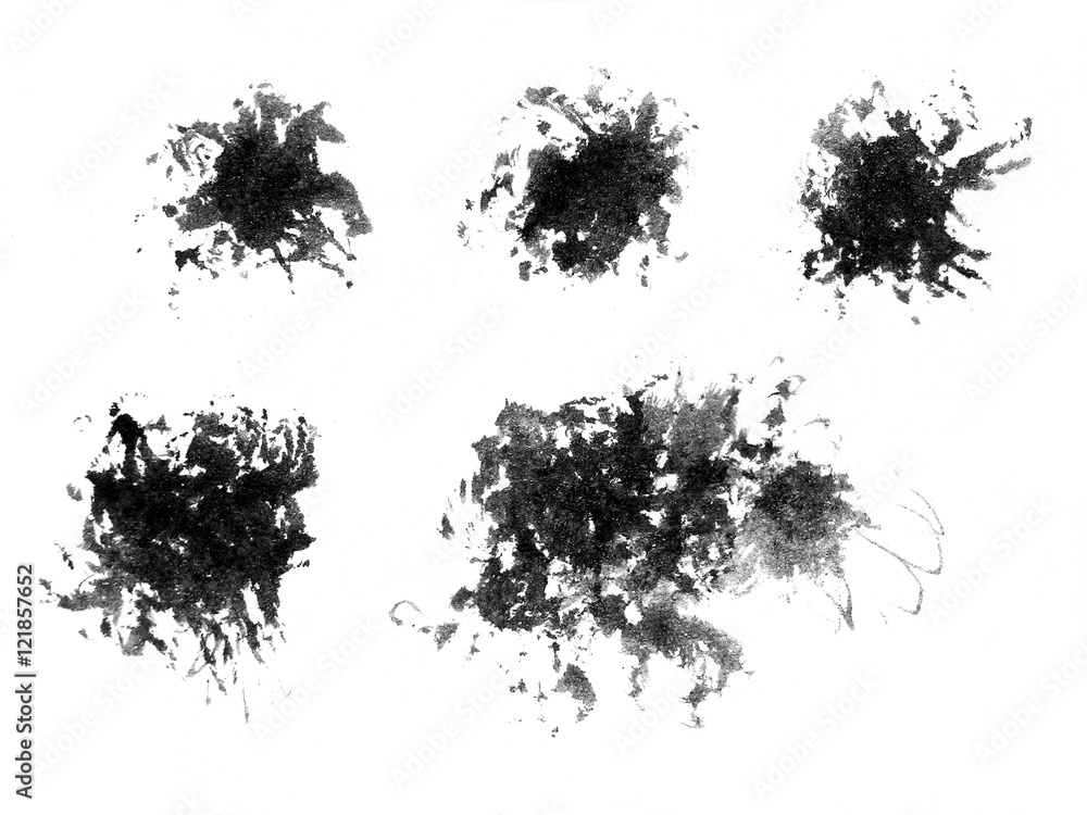 Set of ink brushes Set of ink brushes