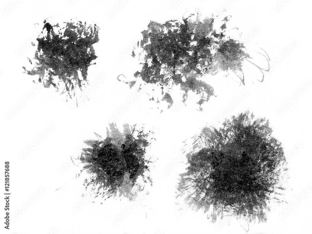 Set of ink brushes