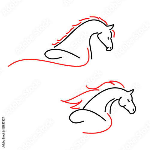 Horse sign vector