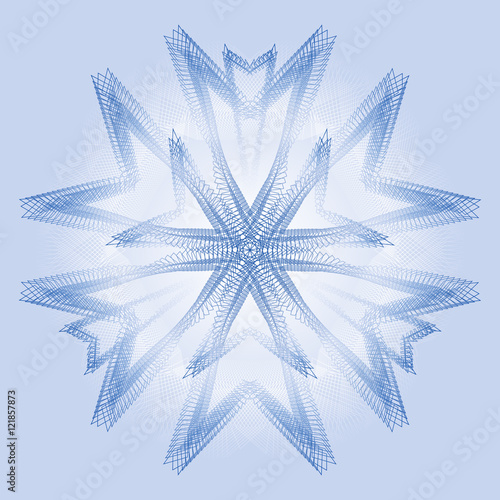 vector openwork lace pattern, snowflake