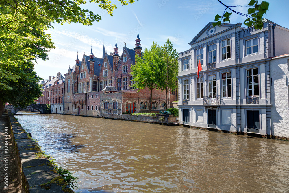 Obraz premium Bruges et ses canaux - Flandres