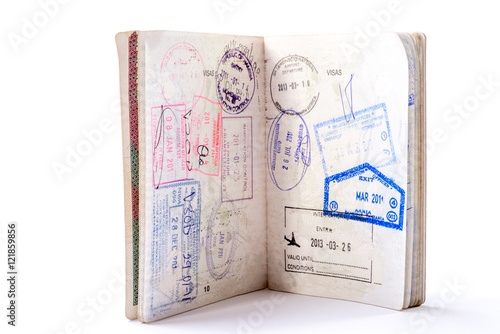 Passport on White