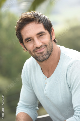 Portrait of latin handsome guy