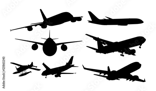 airplane silhouettes