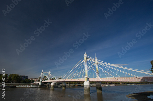 Albert bridge in blue sky