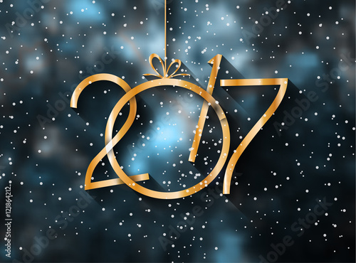 2017 Happy New Year Background for your Seasonal Flyers