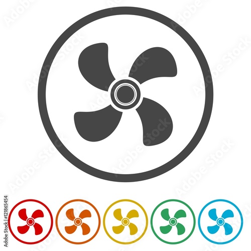 Ventilation sign icon. Ventilator symbol Stock Vector | Adobe Stock