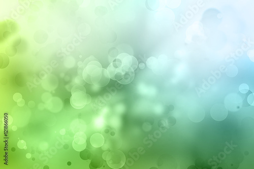 Abstract blue and green spring blur background
