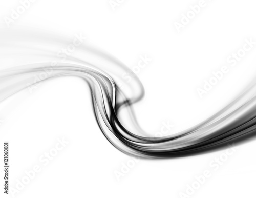 Schilderij op canvas Abstract Smoke Waved Background