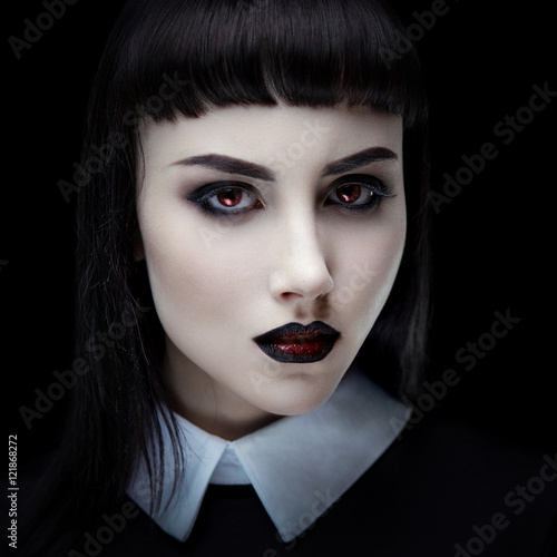 Gothic brunette girl