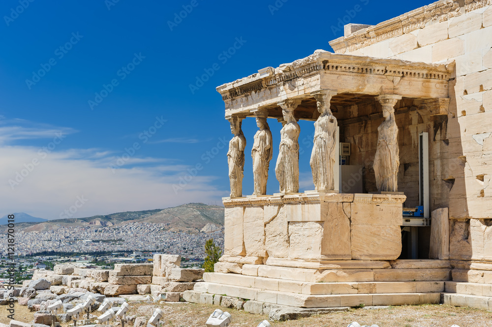 Obraz premium Caryatids at Porch of the Erechtheion, Acropolis