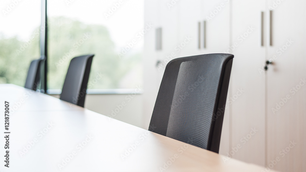 Fototapeta premium Fotele biurowe miejsce pracy korporacja