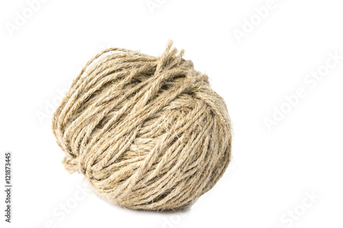 ball of yarn isolated on white