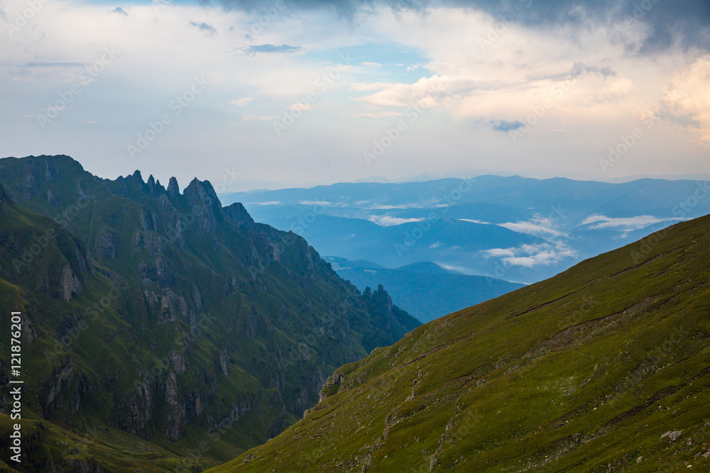 Panorama of Romanian Carpathians