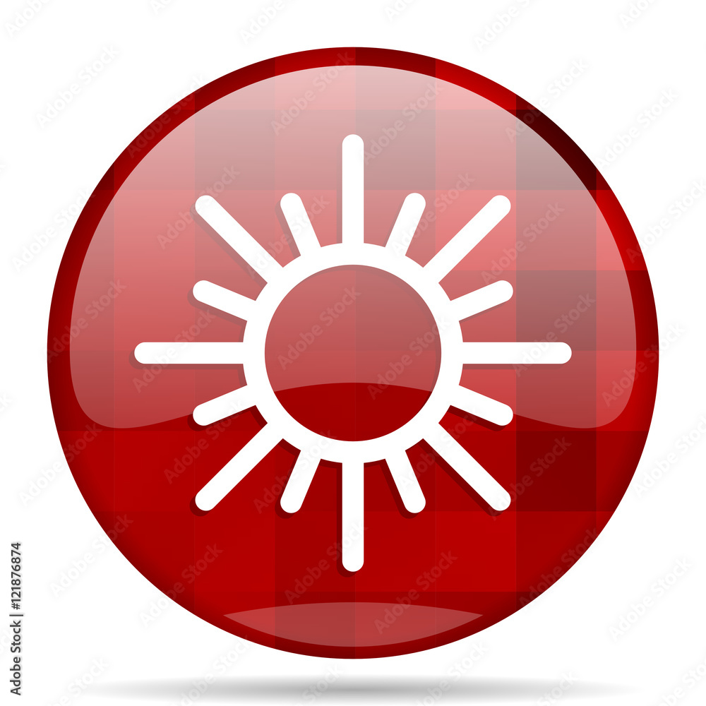sun red round circle glossy modern design web icon sun red round circle glossy modern design web icon