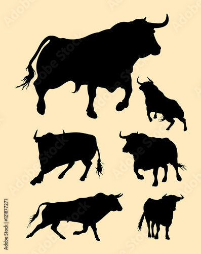 bulls silhouette