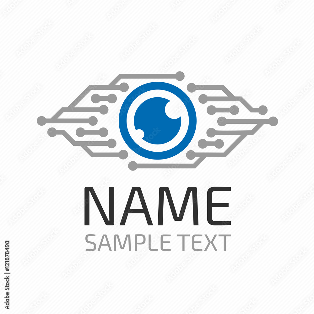 Cyber eye logo. Cyber eye logo.