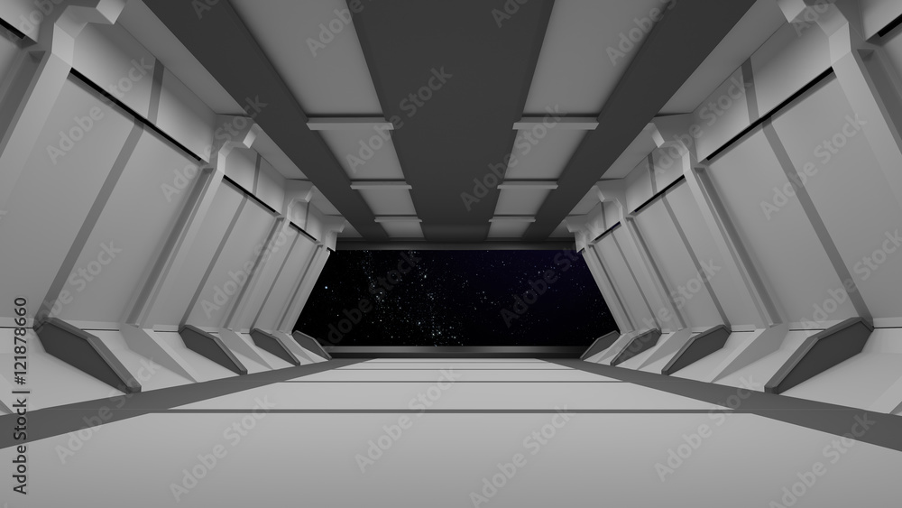 Obraz premium Space environment ready for comp of your characters 3D rendering