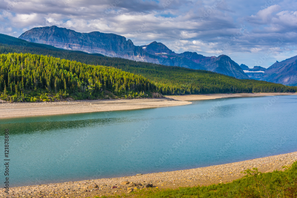 Lake Sherburne, Glacier National Park, Montana, USA Lake Sherburne, Glacier National Park, Montana, USA
