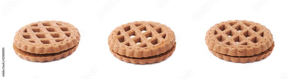 Set of cookies isolated over the white background Set of cookies isolated over the white background