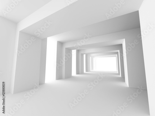 Fototapeta Naklejka Na Ścianę i Meble -  White Interior Background Design Architecture