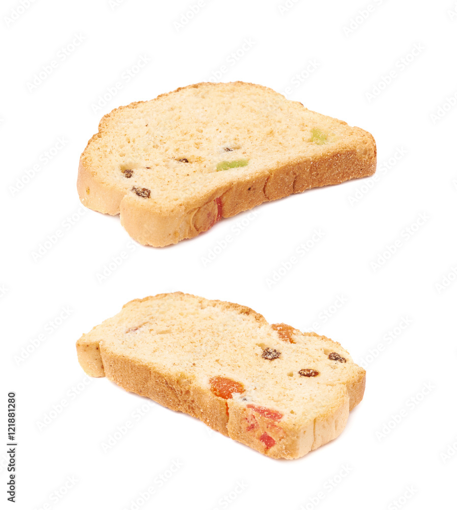 Set rusks isolated over the white background Set rusks isolated over the white background
