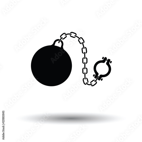 Fetter with ball icon