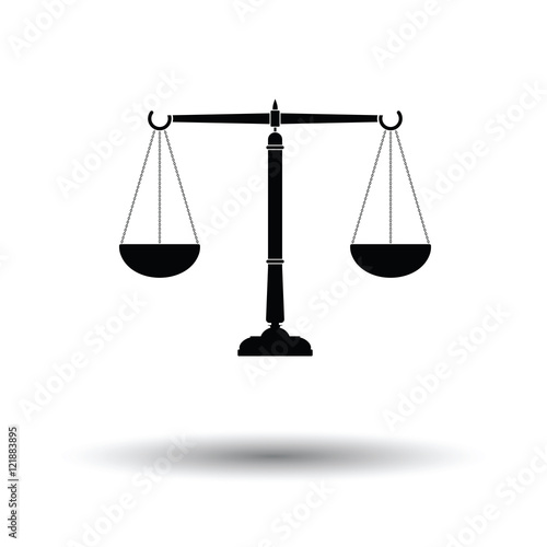 Justice scale icon