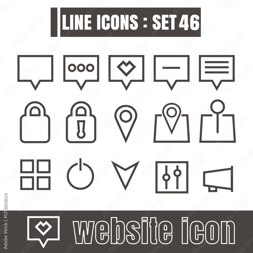 icons line Website Modern design Symbol vector black on white ba icons line Website Modern design Symbol vector black on white ba