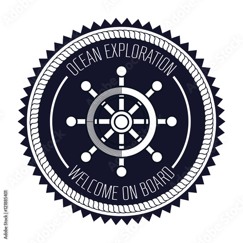 ship wheel steer design vector illustration eps 10