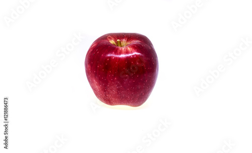 Obraz na płótnie Fresh red apple isolated on white background. w salonie