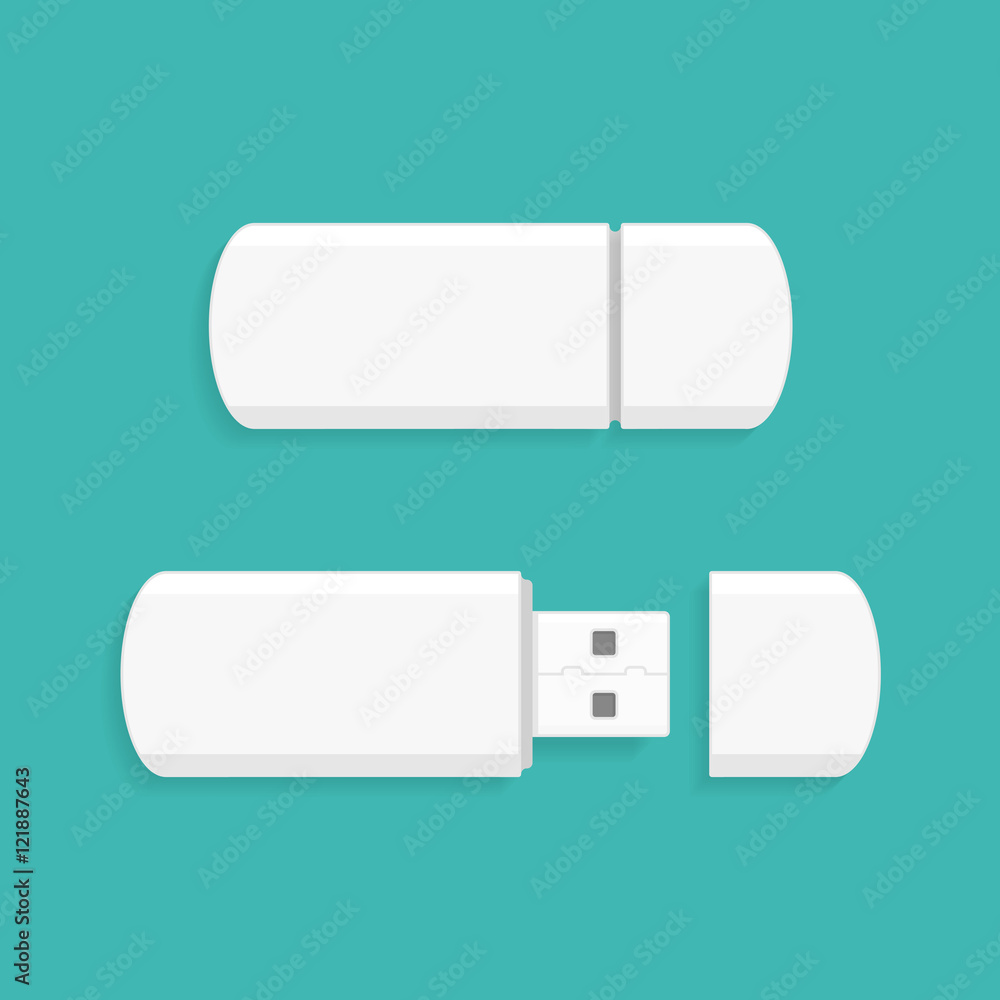 Vector USB flash drive. Vector USB flash drive.