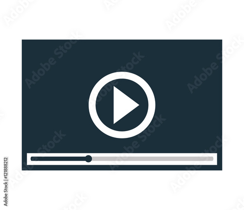 monitor pc live streaming design graphic vector illustration eps 10
