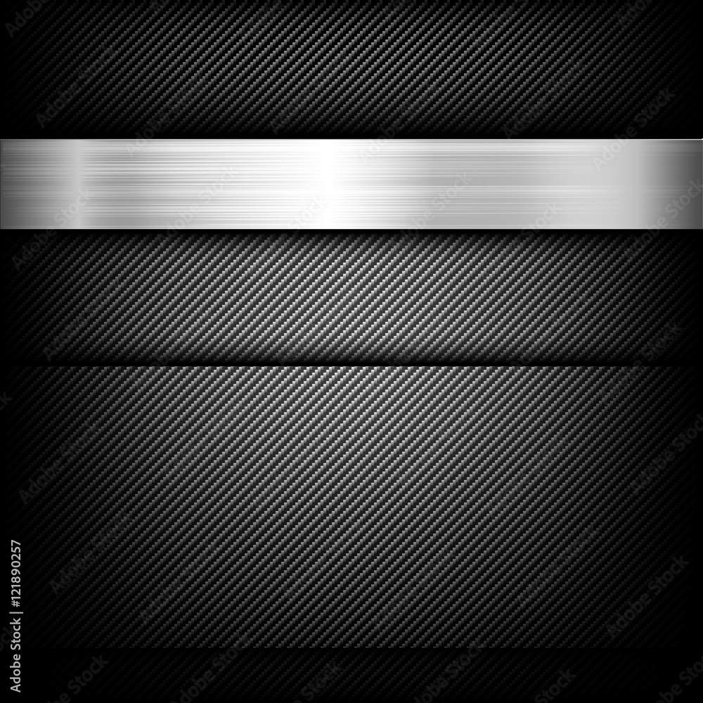 Obraz premium Abstract background dark and black carbon fiber with polished me