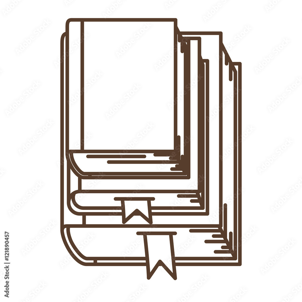 Book icon. literature education and learning theme. Isolated design ...