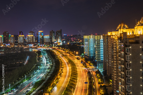 aerial view of guangzhou city,china. © kalafoto