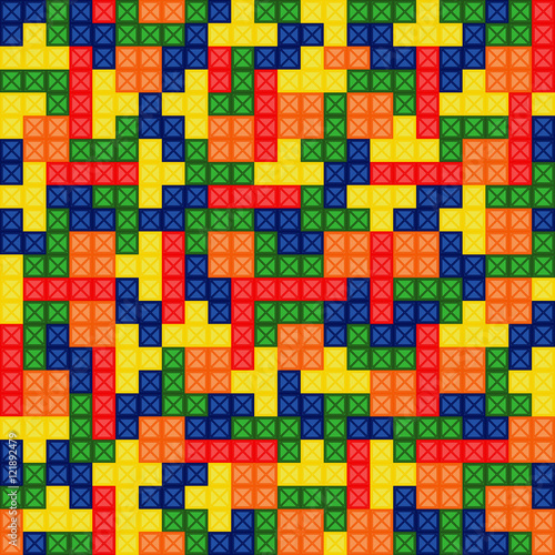 vector illustration semless pattern tetris