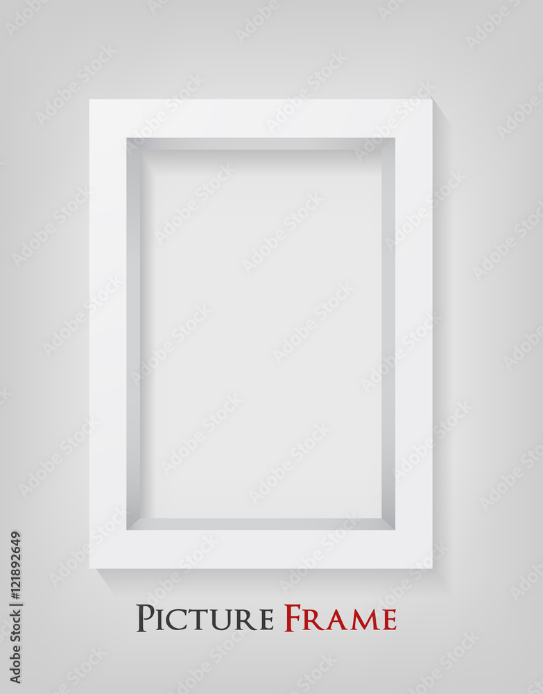 shape-3D Picture Frame Design. Perfect for your presentations. Vector Illustration.