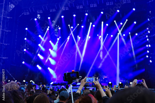 Crowd at a open air concert