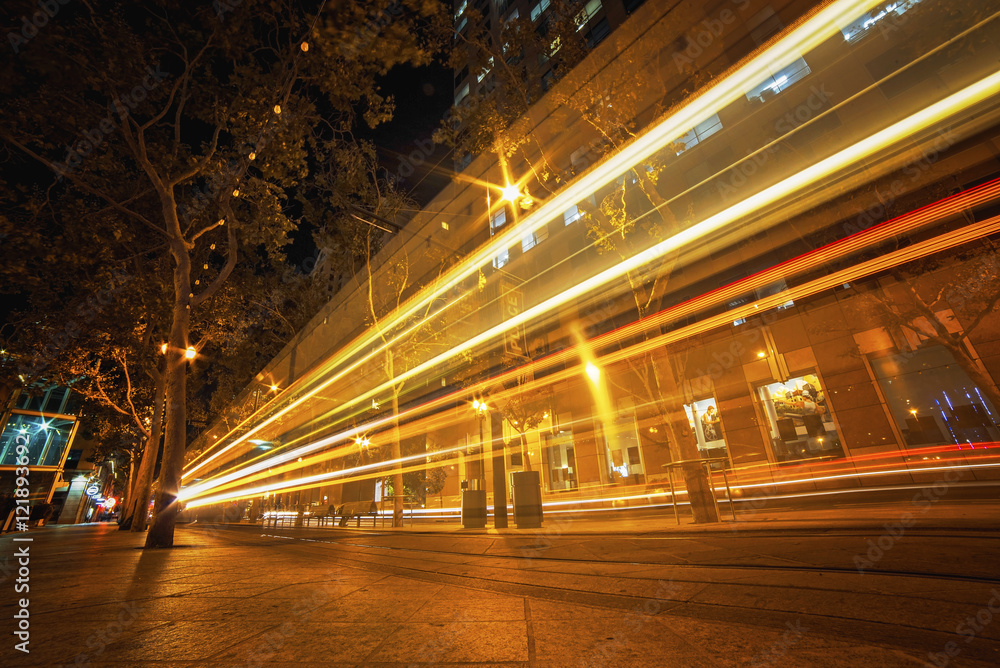 Light Rail Long Exposure Light Rail Long Exposure