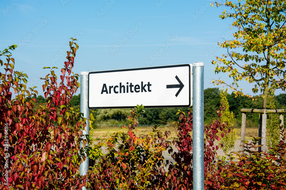 Schild 167 - Architekt