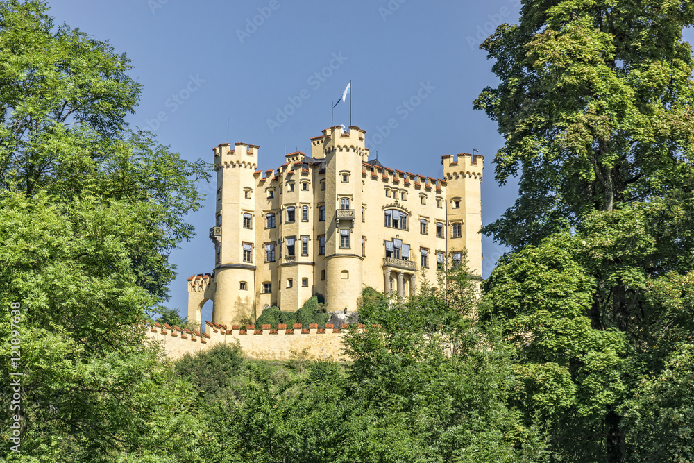 Castle Hohenschwangau autumn colors