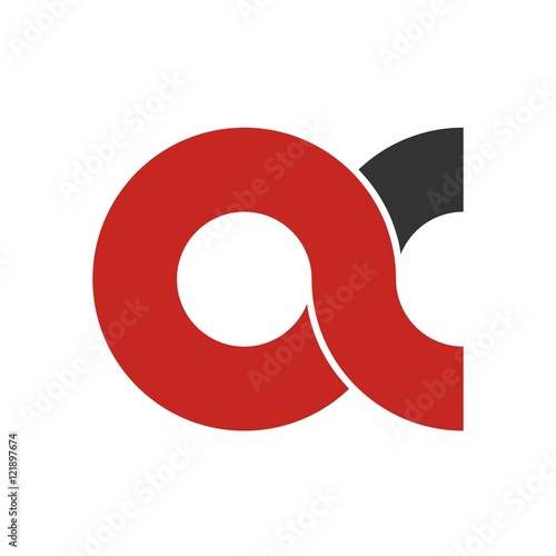 ac letter initial logo design