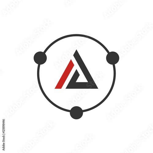 AA letter abstract logo design