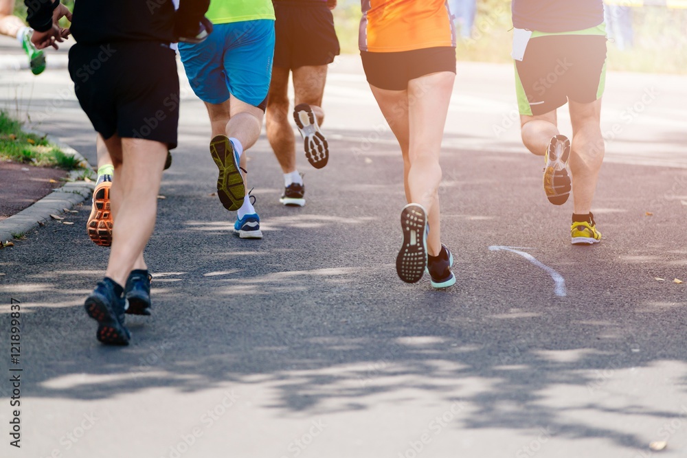 Fototapeta premium Marathon running street race