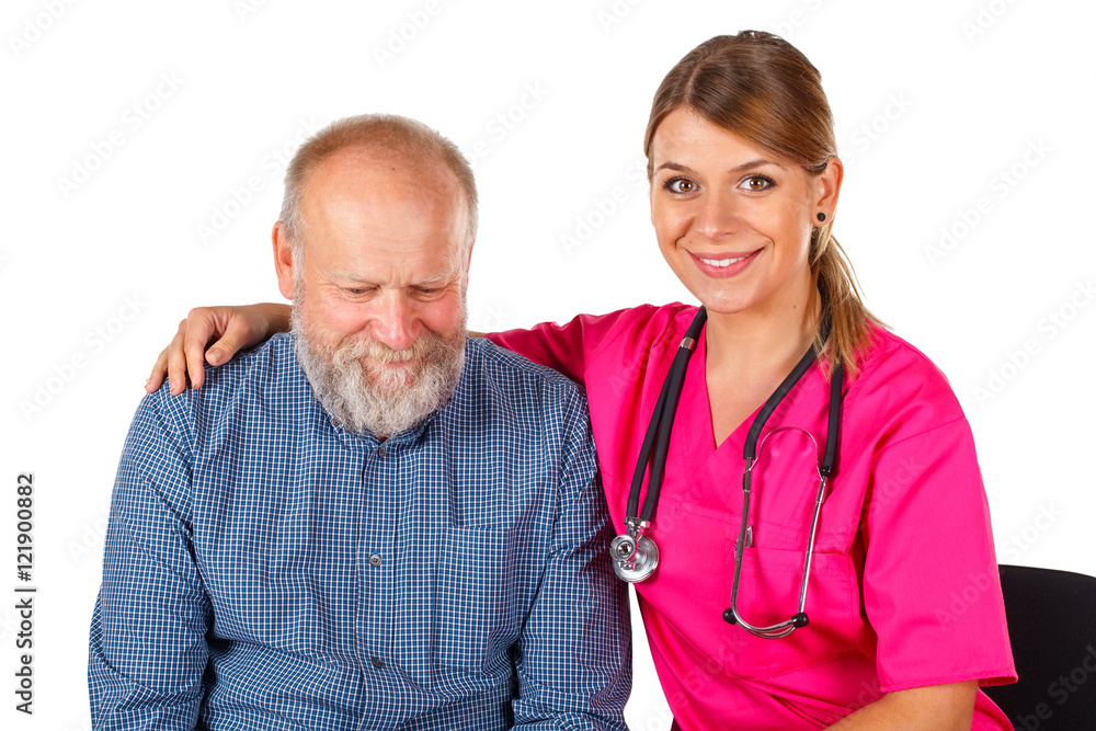 Senior man at the doctor Senior man at the doctor