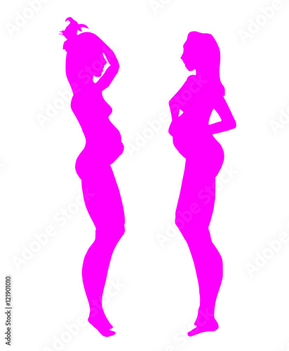 twee zwangere vrouwen